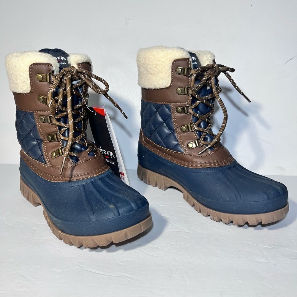 Cougar Waterproof Lace-Up Winter Boots